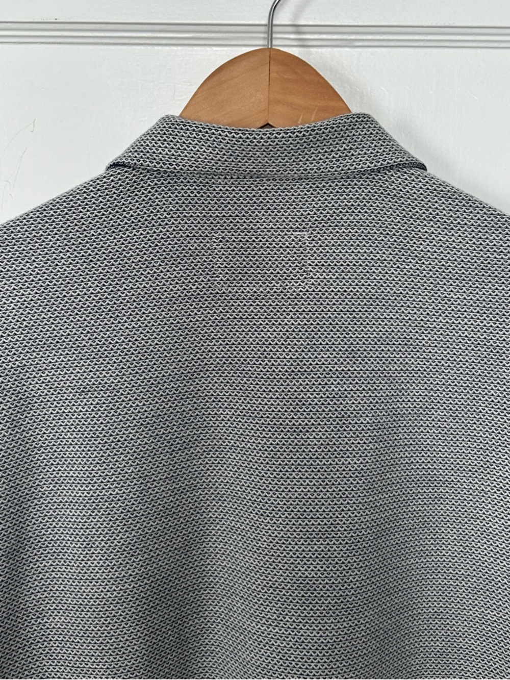 Carbon2Cobalt Mens Size M Short Sleeve Textured Knit Button Down Shirt - Picture 11 of 12
